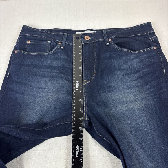 Signature By Levi Strauss Mid Rise Bootcut Women's Dark Wash Jeans Size 33x32EUC - Picture 11 of 12